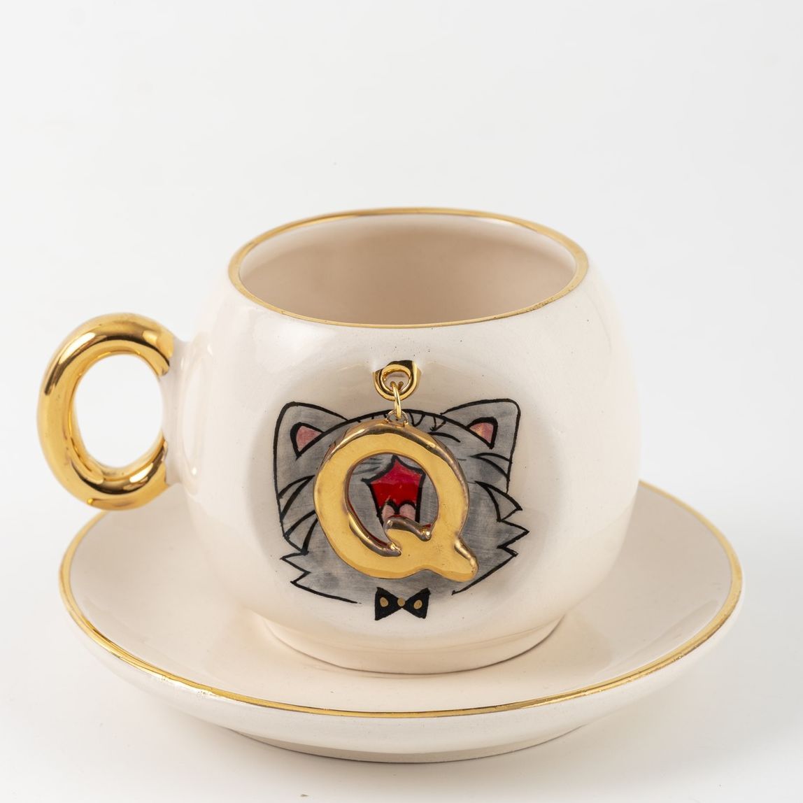 Cat Personalized Turkish Coffee Cup, detail view 26