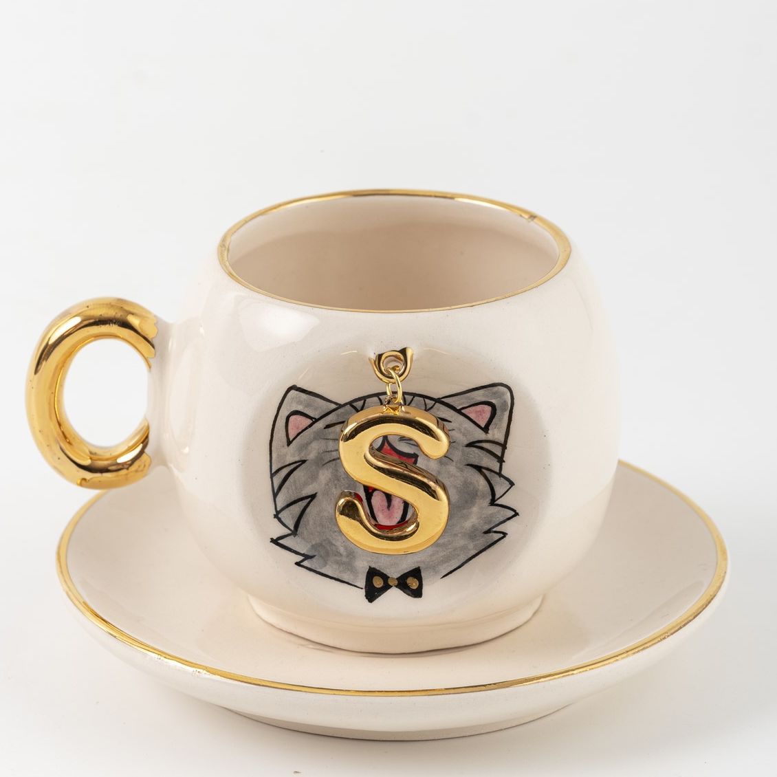 Cat Personalized Turkish Coffee Cup, detail view 28