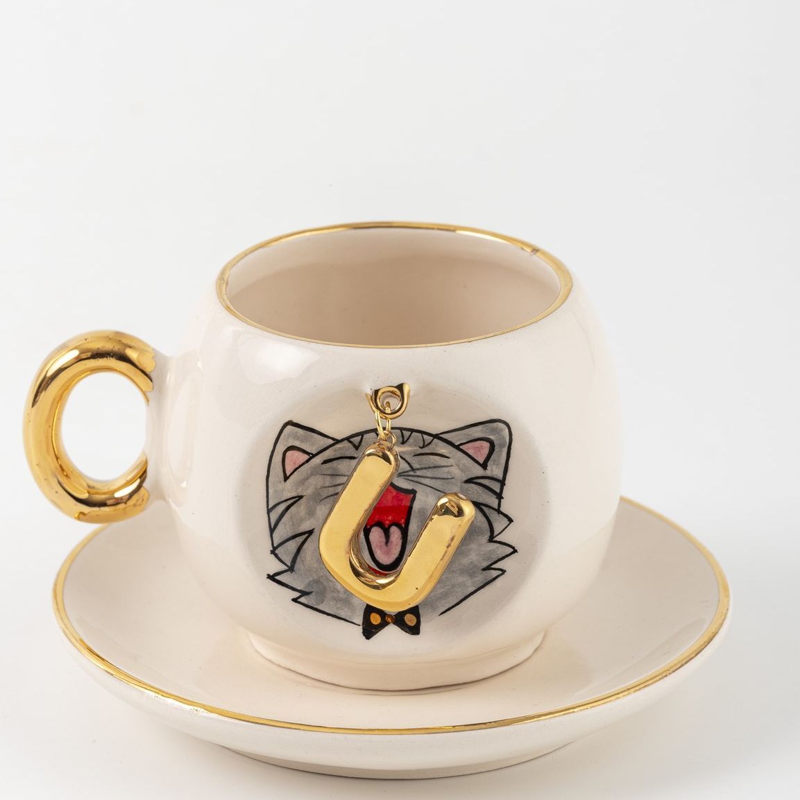 Cat Personalized Turkish Coffee Cup, detail view 30