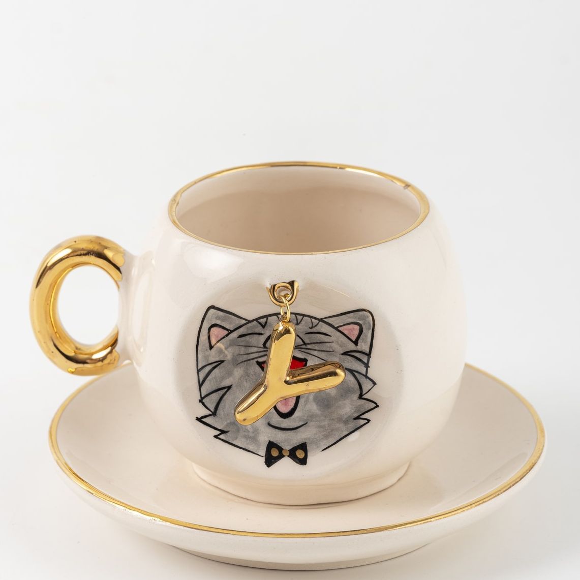 Cat Personalized Turkish Coffee Cup, detail view 34