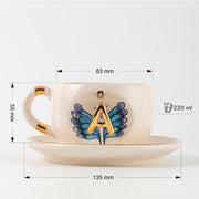 Butterfly Personalized Tea Mug, detail view 2