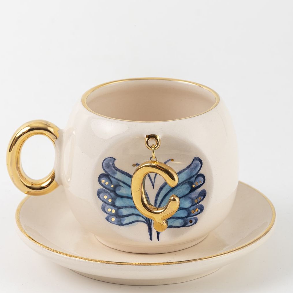 Butterfly Personalized Turkish Coffee Cup, detail view 28
