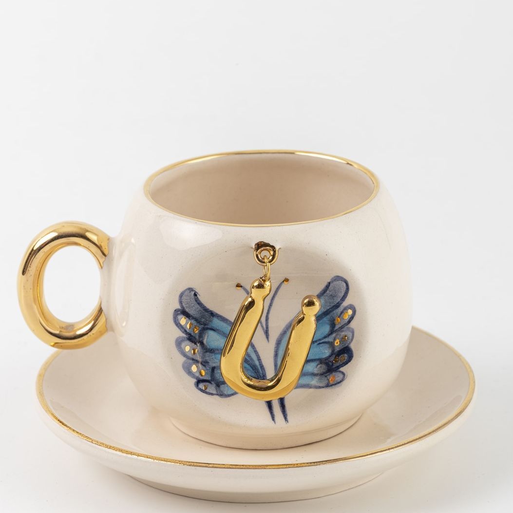 Butterfly Personalized Turkish Coffee Cup, detail view 32