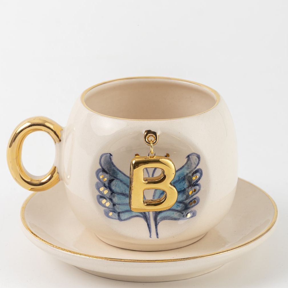 Butterfly Personalized Turkish Coffee Cup, detail view 34