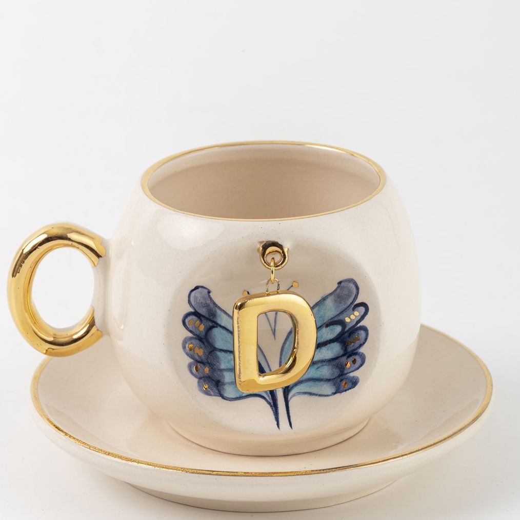 Butterfly Personalized Turkish Coffee Cup
