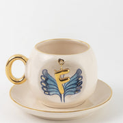 Butterfly Personalized Turkish Coffee Cup, detail view 4