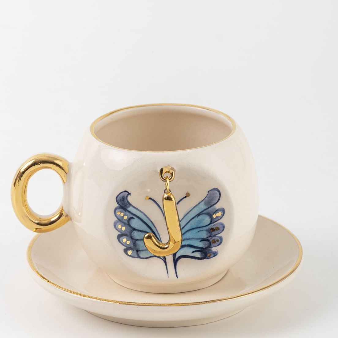Butterfly Personalized Turkish Coffee Cup, detail view 11