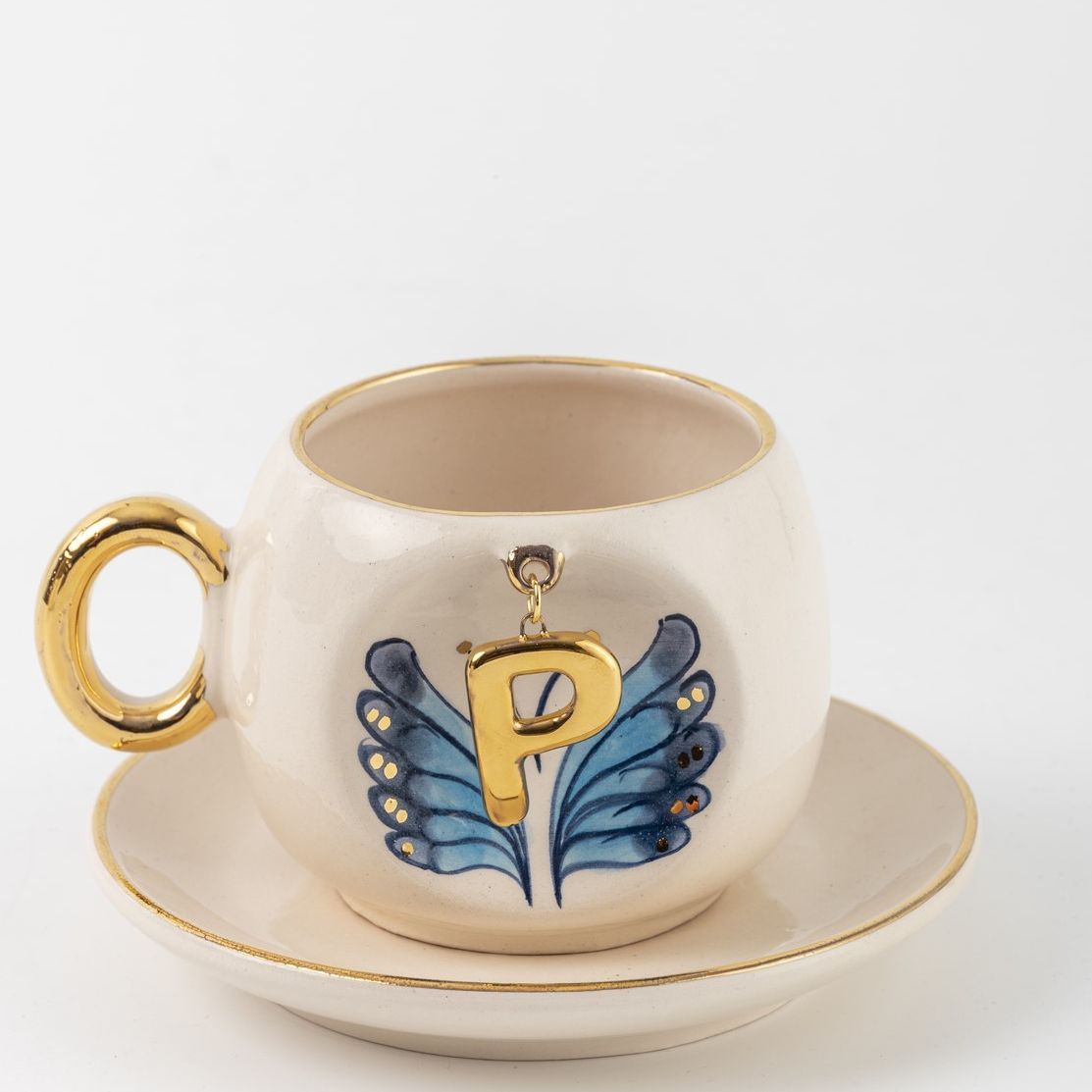 Butterfly Personalized Turkish Coffee Cup, detail view 17