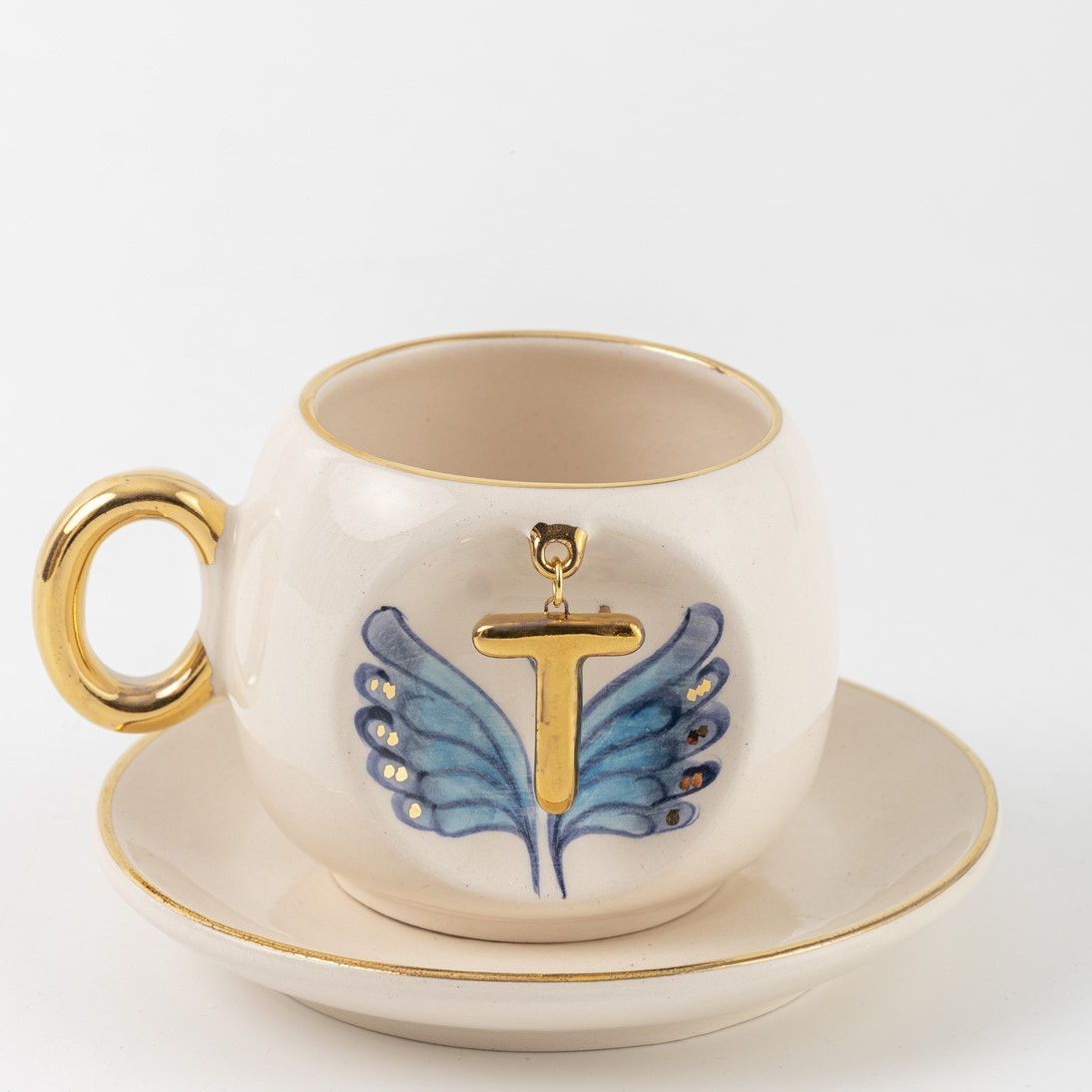 Butterfly Personalized Turkish Coffee Cup, detail view 21