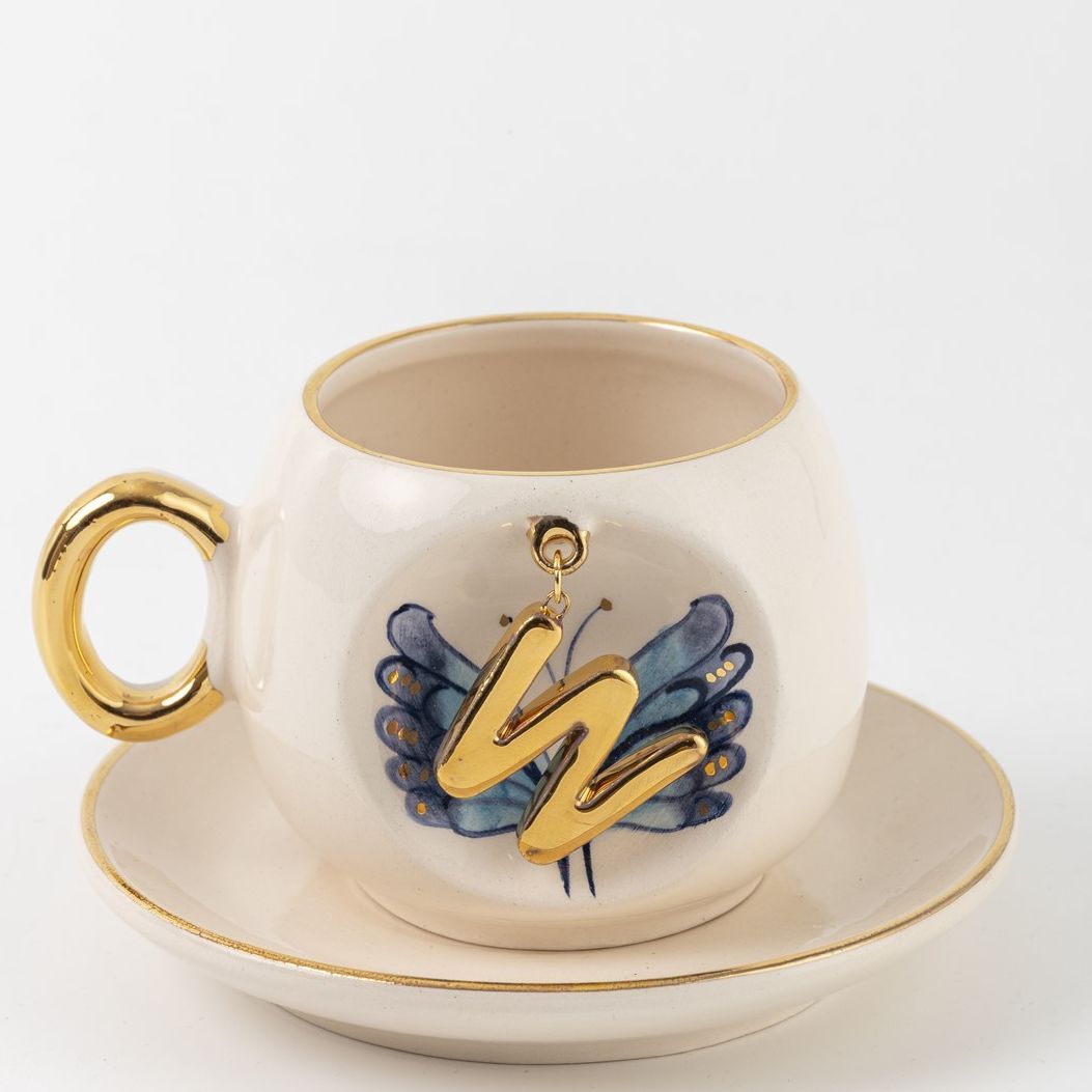 Butterfly Personalized Turkish Coffee Cup, detail view 24