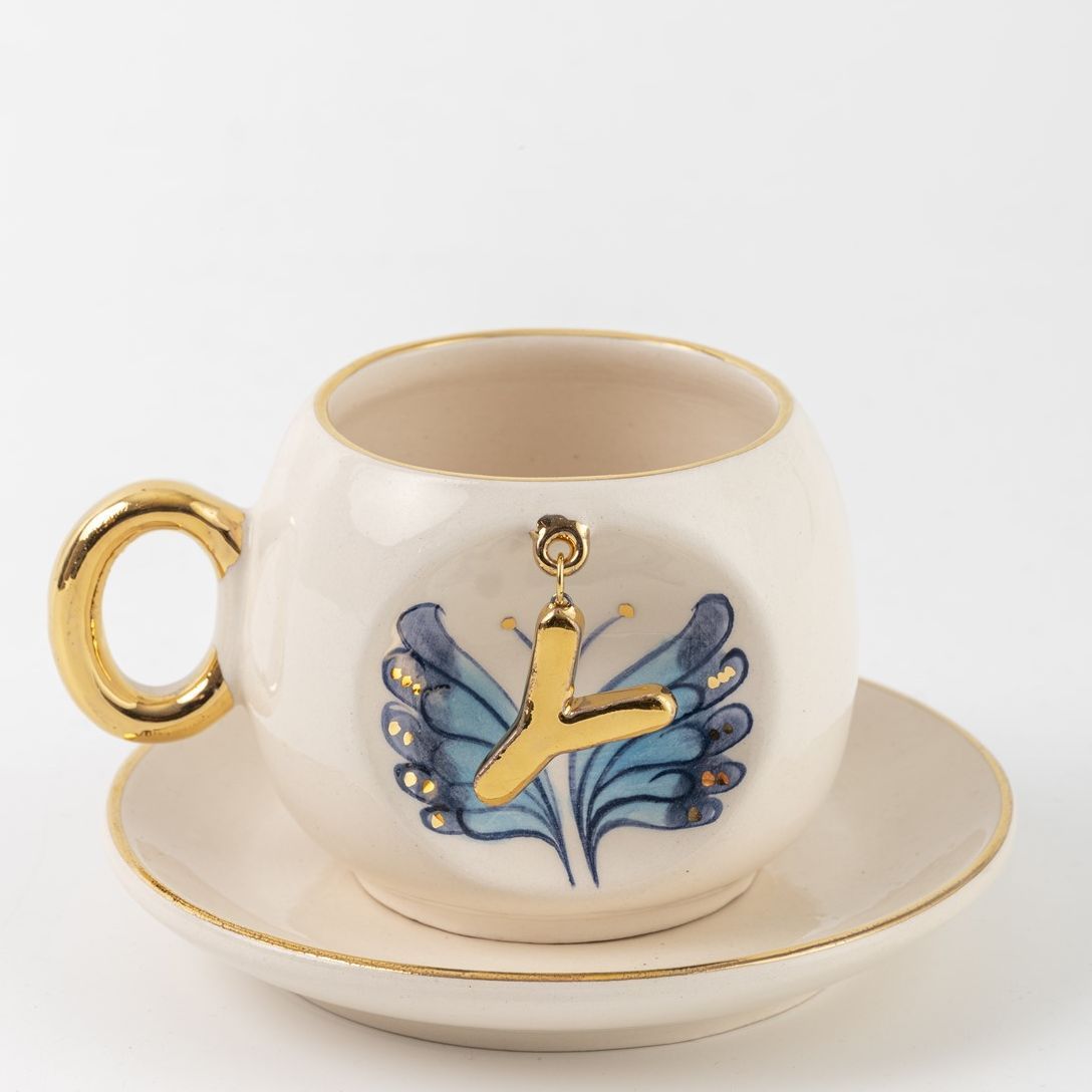Butterfly Personalized Turkish Coffee Cup, detail view 26