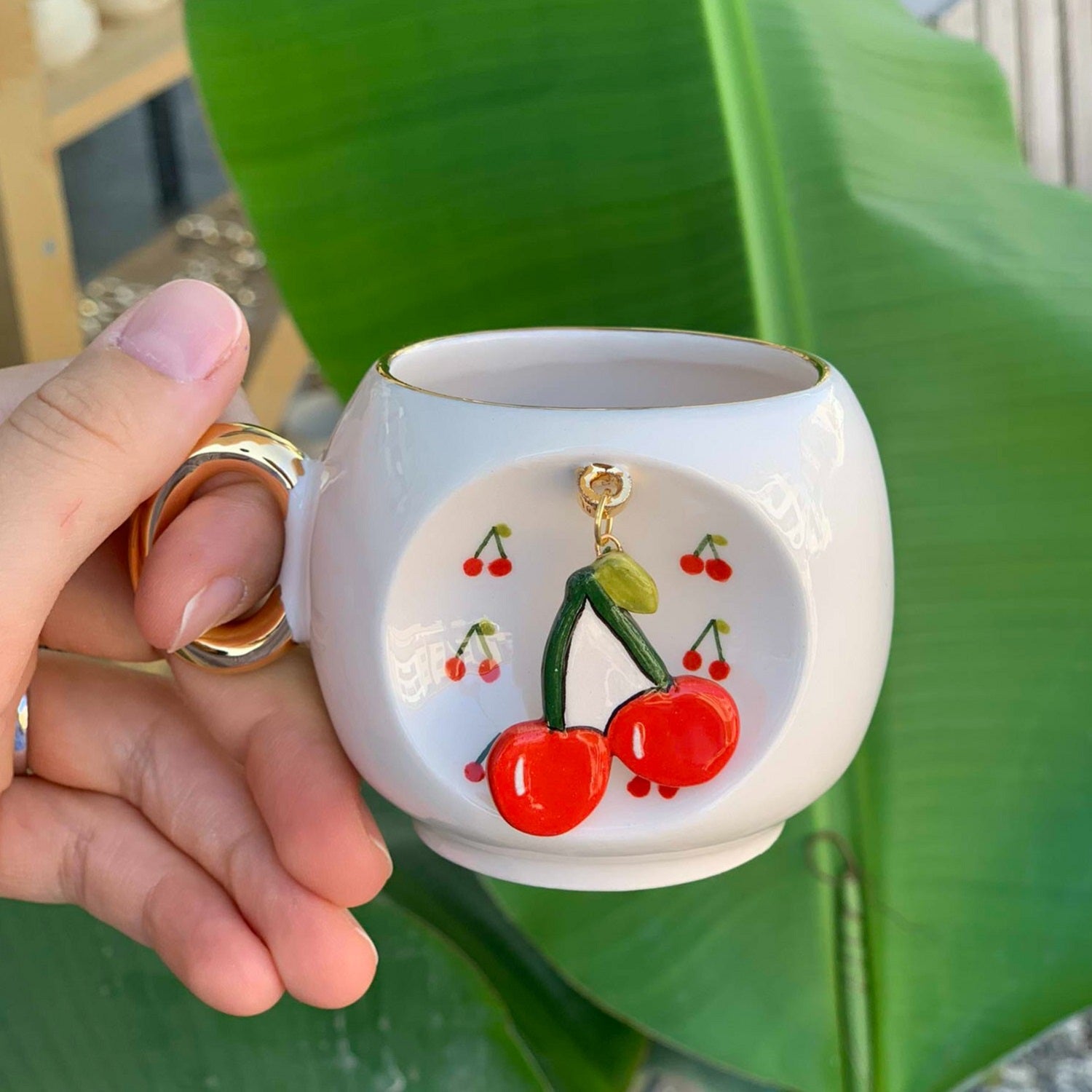 Cherry Coffee Cup