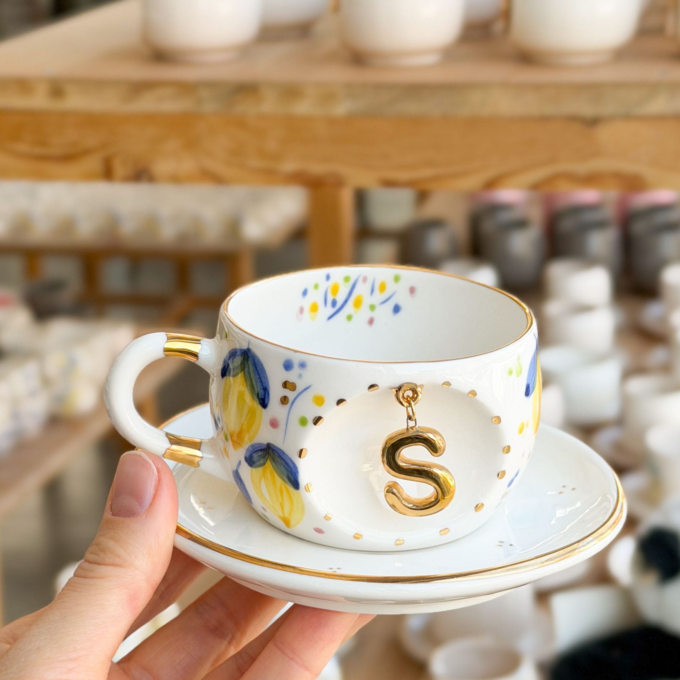 Lemon Personalized Tea Mug, detail view 6