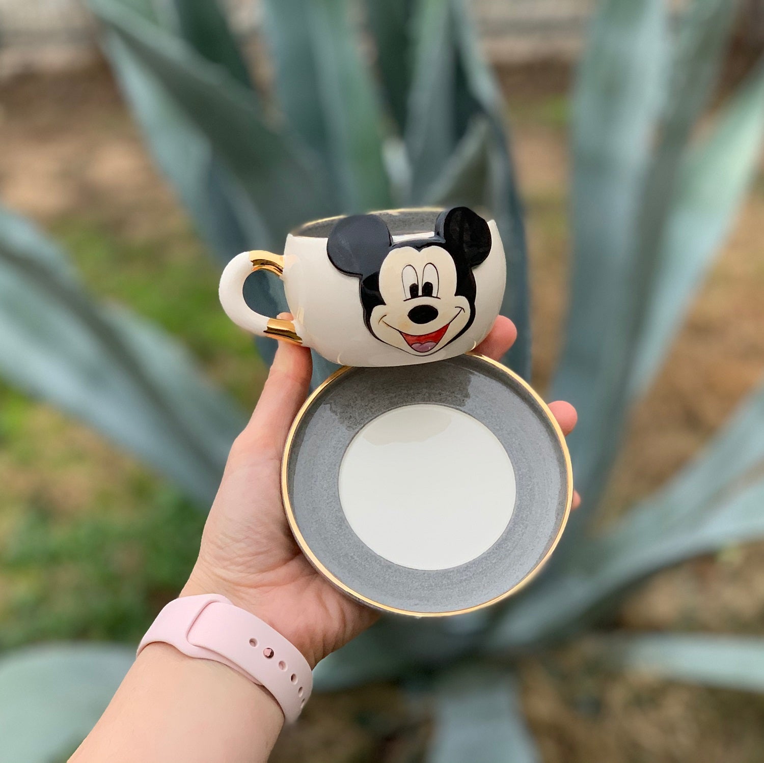 Mickey Mouse Tea Mug Gray