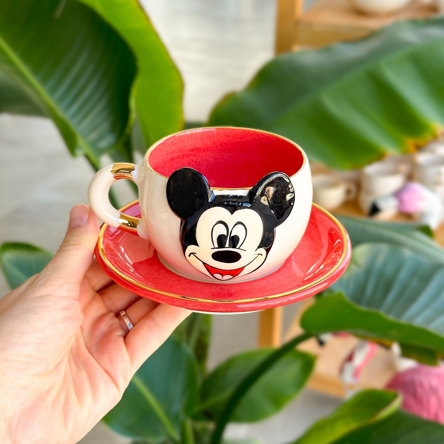 Mickey Mouse Tea Mug Red