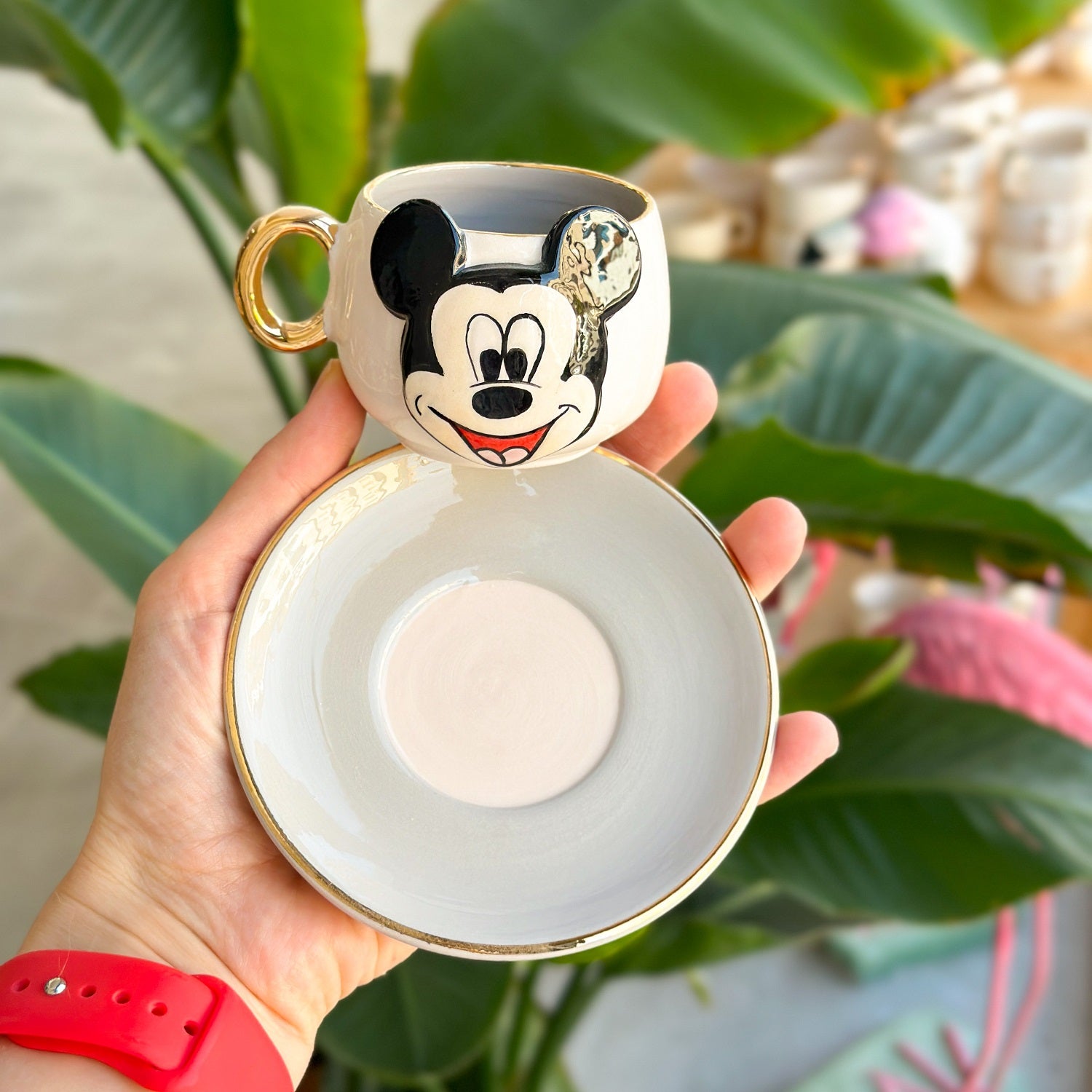 Mickey Mouse Coffee Cup Gray