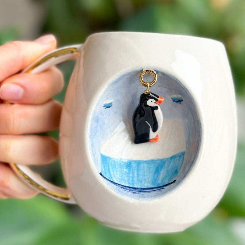 Nature Series Emperor Penguin XL Mug - BSK Ceramics Handmade