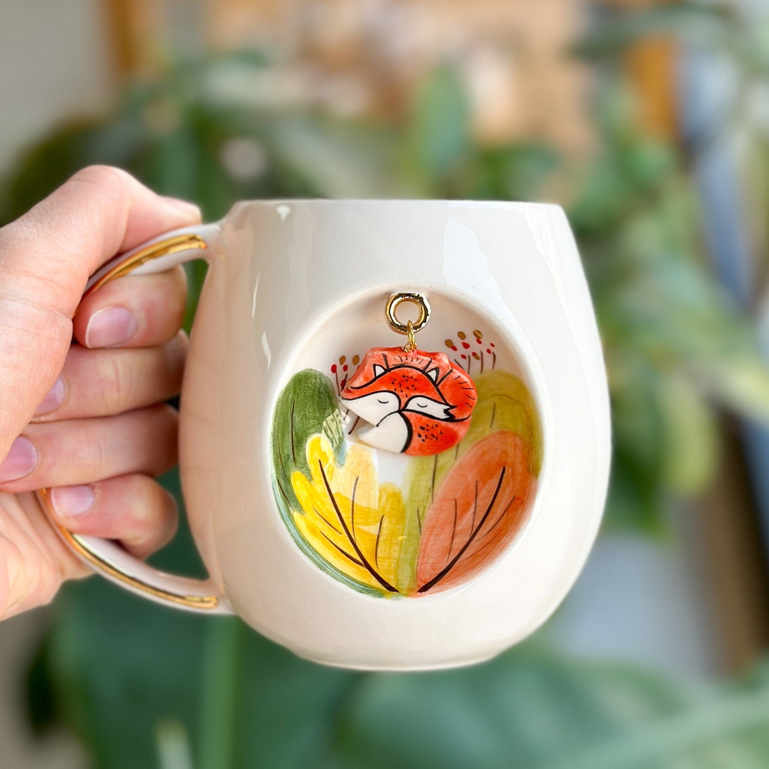 Nature Series Red Fox XL Mug - BSK Ceramics Handmade