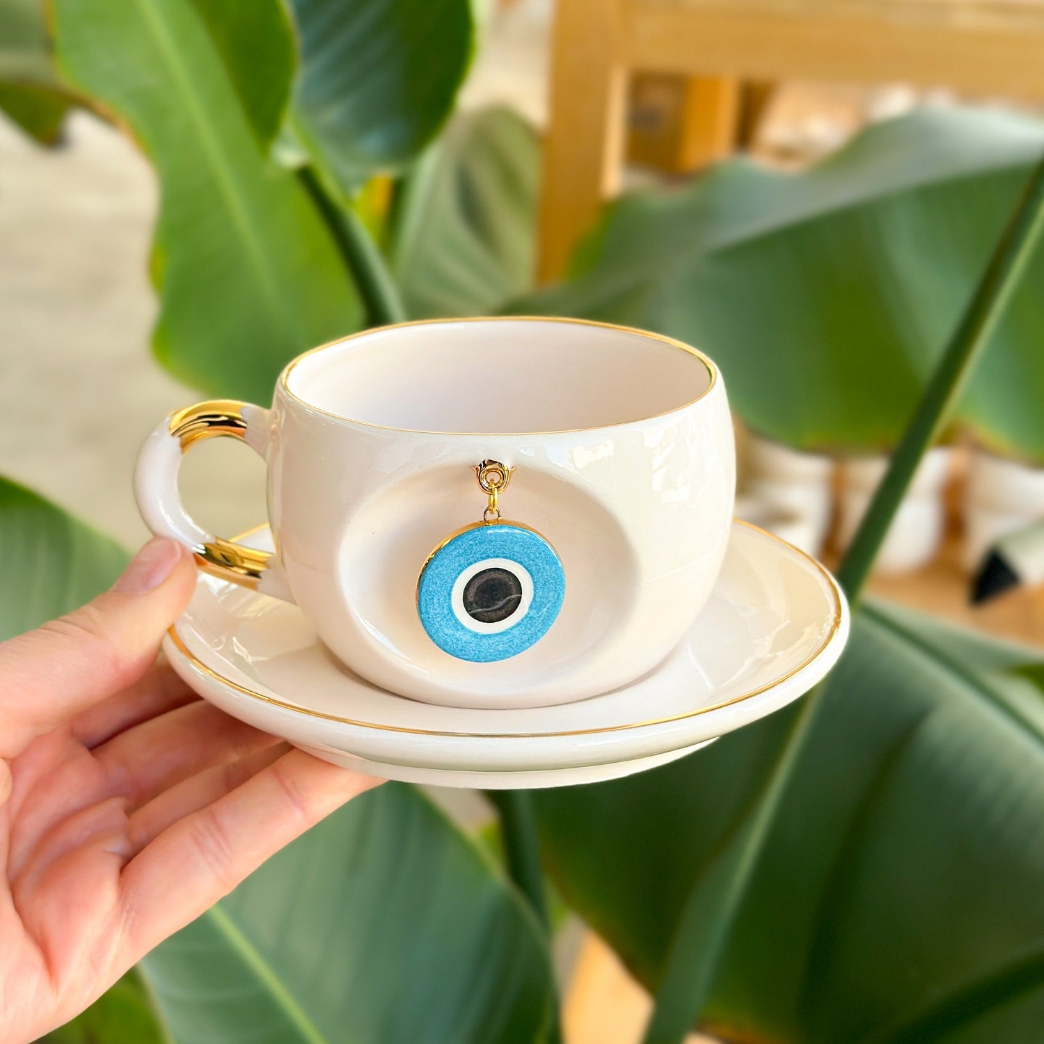 Nazar Tea Cup Blue