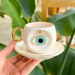 Nazar Eye Coffee Cup Nile Green