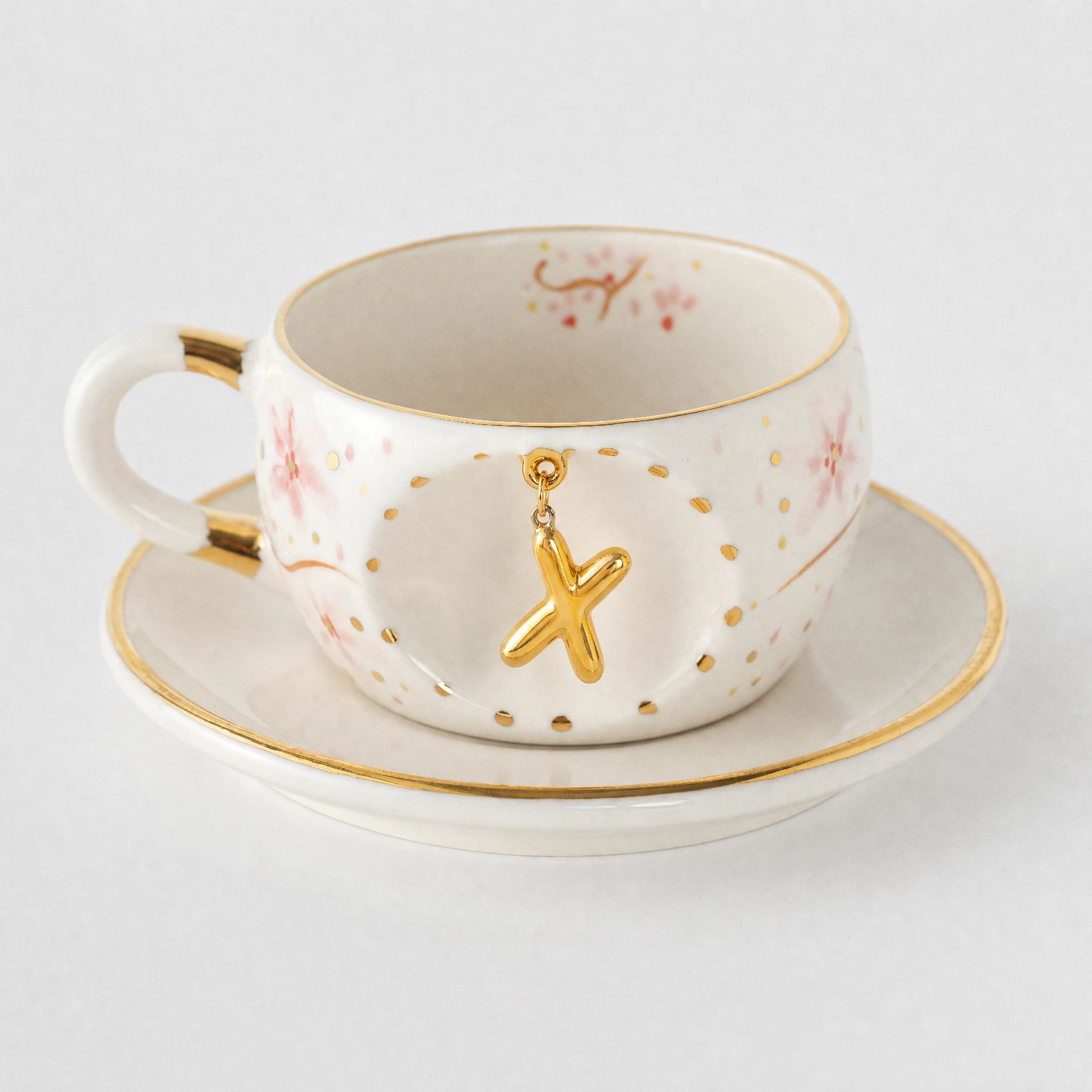 Sakura Personalized Porcelain Tea Mug 170 ml / 5.7 oz