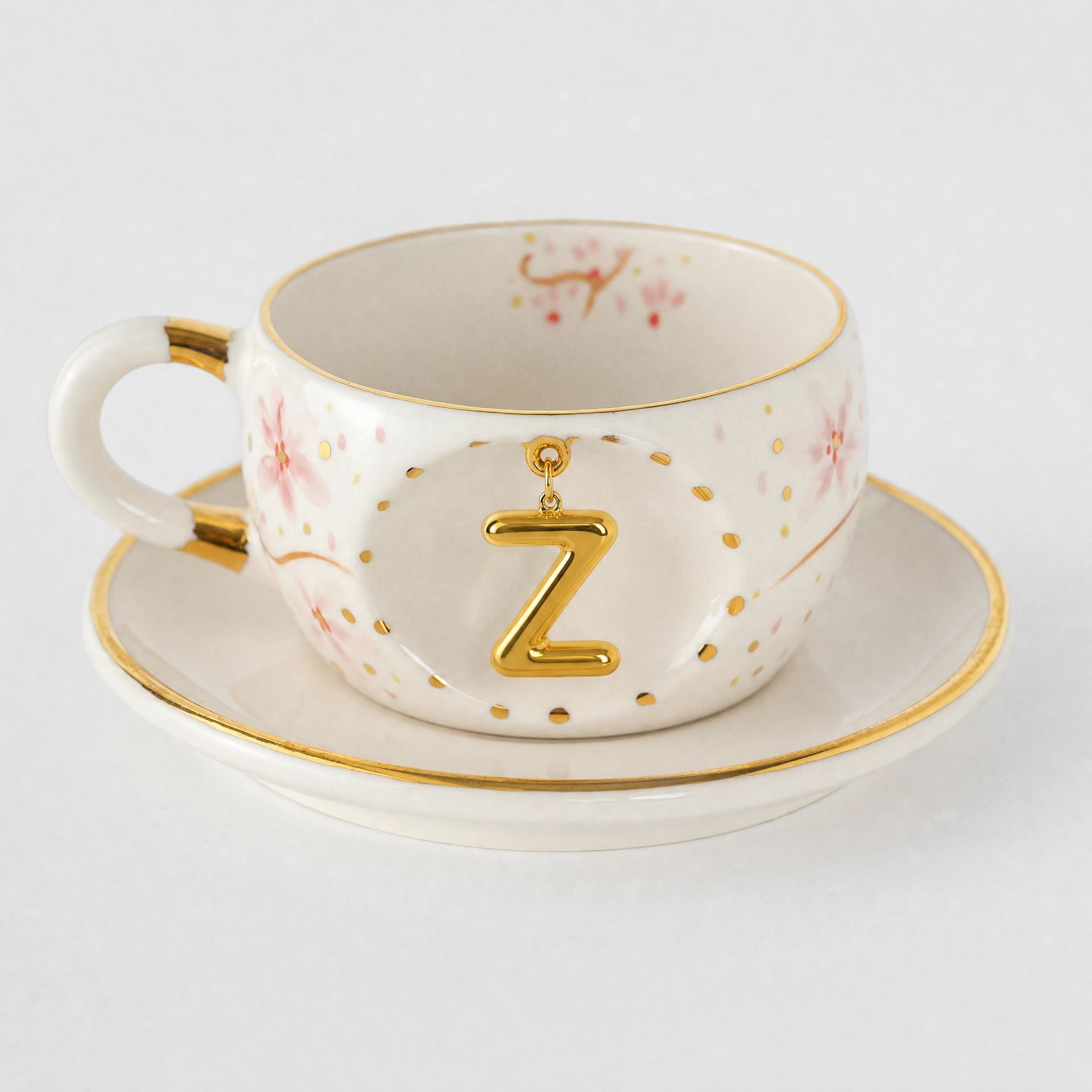 Sakura Personalized Porcelain Tea Mug 170 ml / 5.7 oz