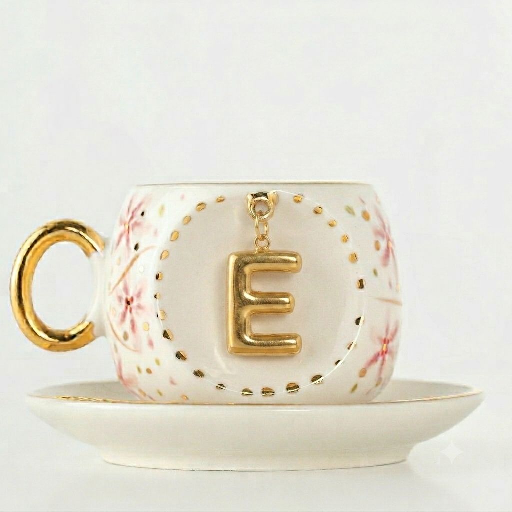 Sakura Personalized Turkish Coffee Cup, detail view 11