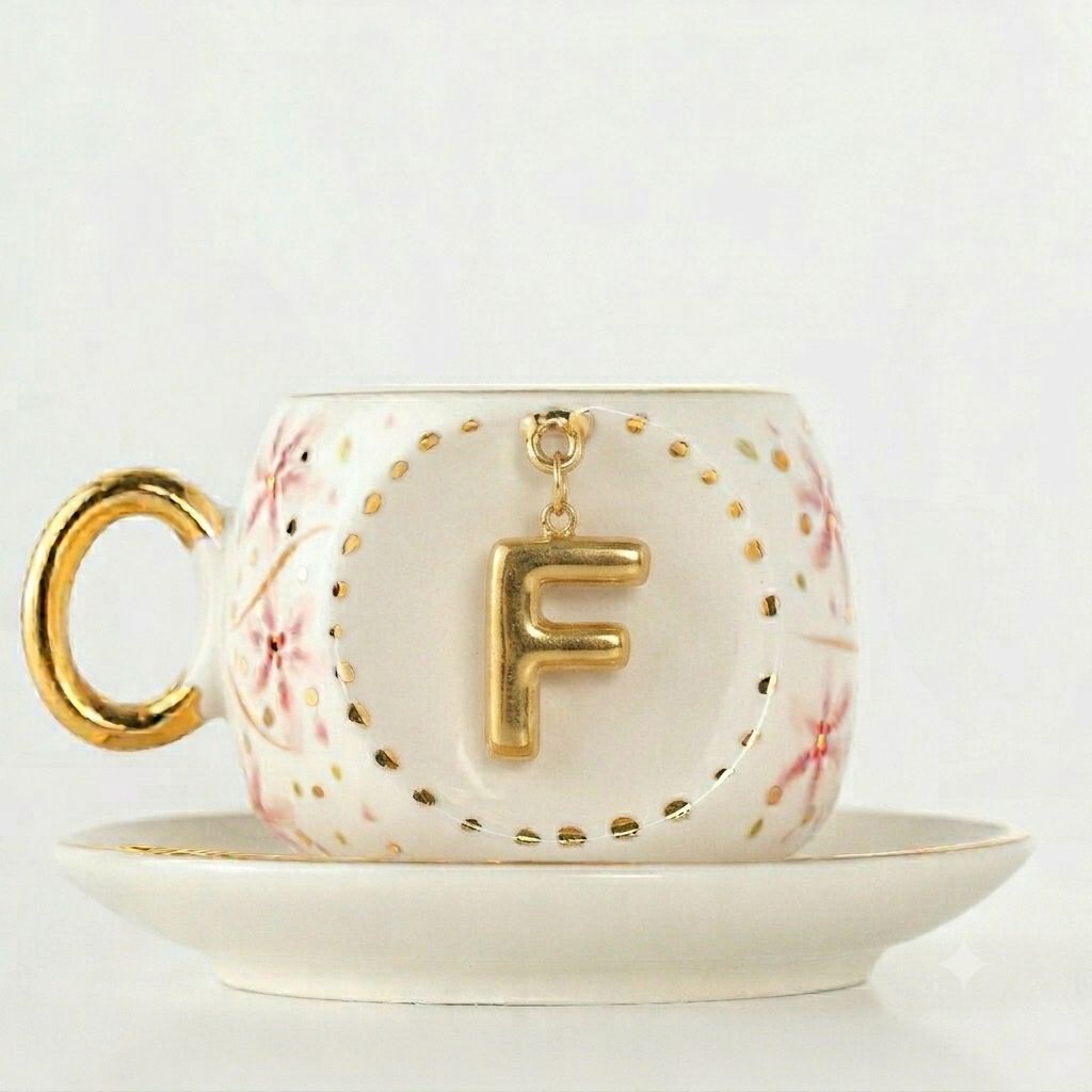 Sakura Personalized Turkish Coffee Cup, detail view 12
