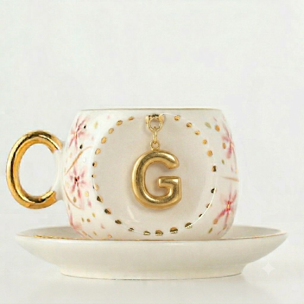 Sakura Personalized Turkish Coffee Cup, detail view 13