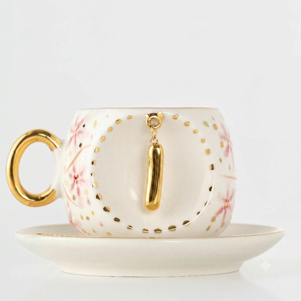 Sakura Personalized Turkish Coffee Cup, detail view 16