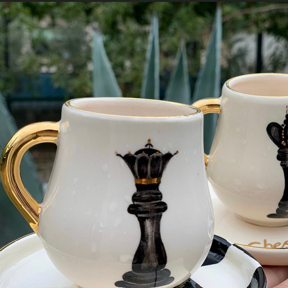 Chess Coffee Cups