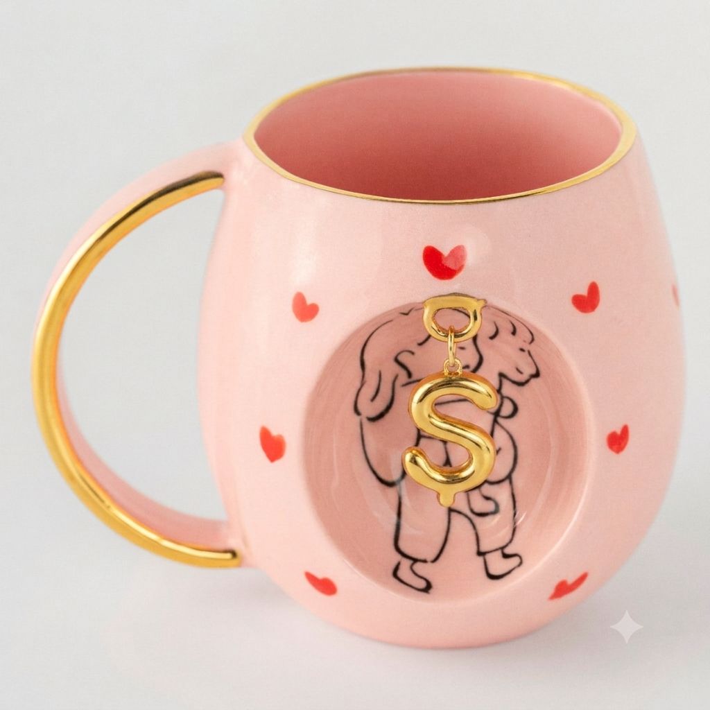 Rose Amour Personalized Mug, detail view 4