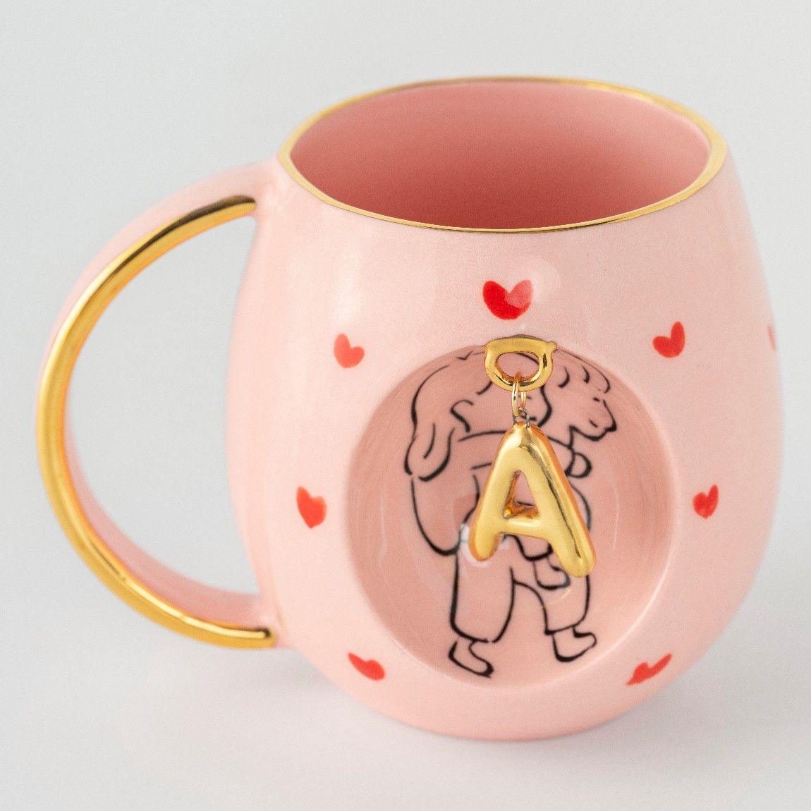Rose Amour Personalized Mug, detail view 6