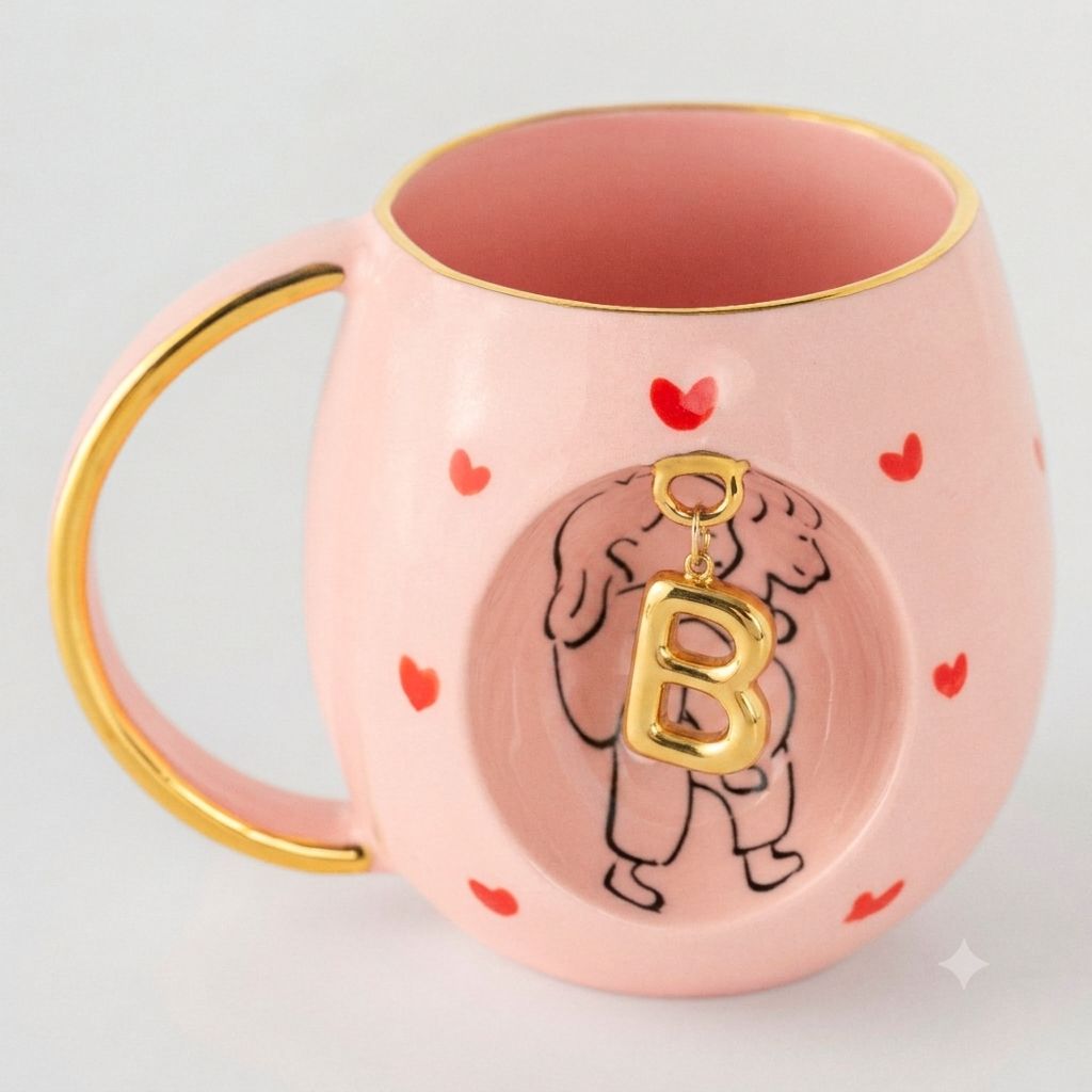 Rose Amour Personalized Mug, detail view 7