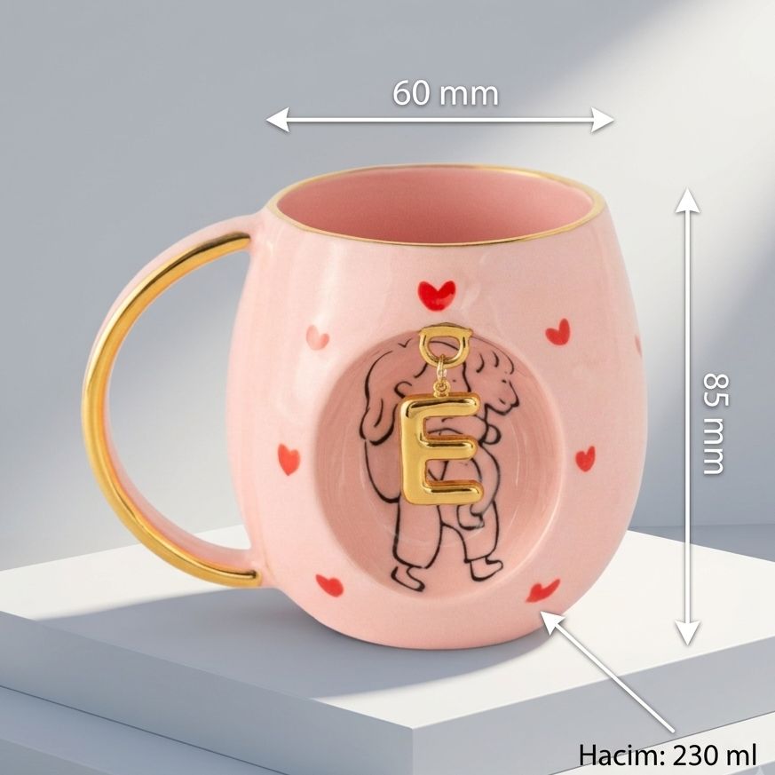 Rose Amour Personalized Mug, detail view 3
