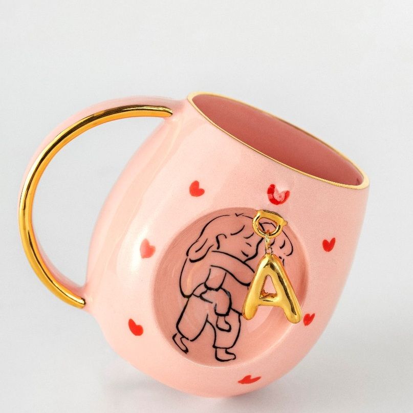 Rose Amour Personalized Mug, detail view 13
