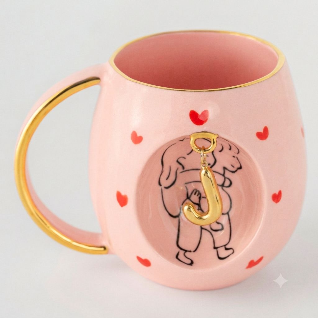 Rose Amour Personalized Mug, detail view 16