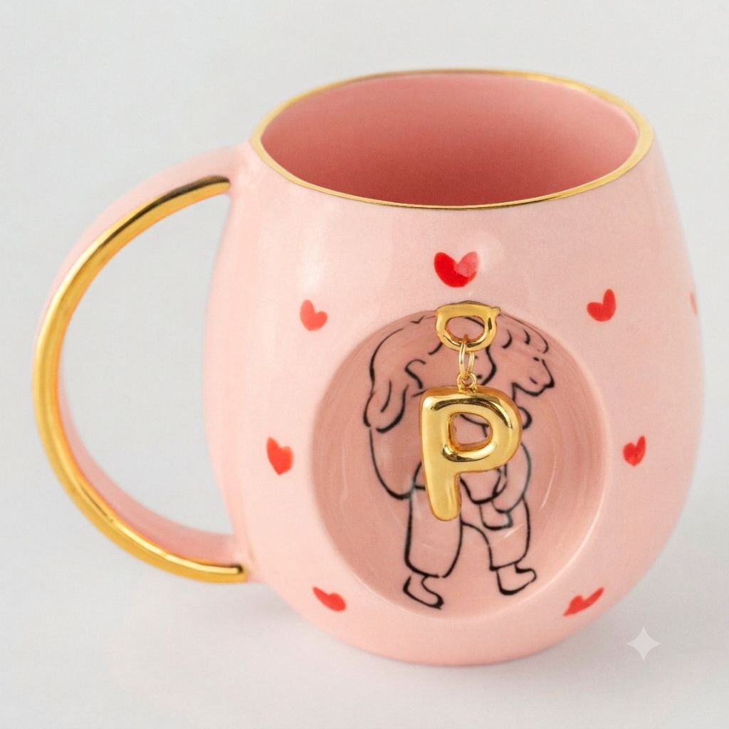 Rose Amour Personalized Mug, detail view 22