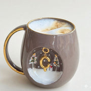 Winter Personalized Mug Taupe, detail view 6