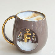 Winter Personalized Mug Taupe, detail view 9
