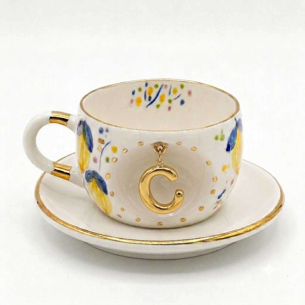 Lemon Personalized Tea Mug, detail view 7