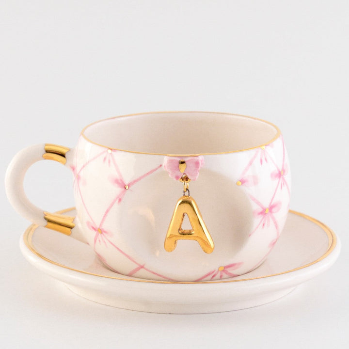 Bow Personalized Porcelain Tea Mug 170 ml / 5.7 oz