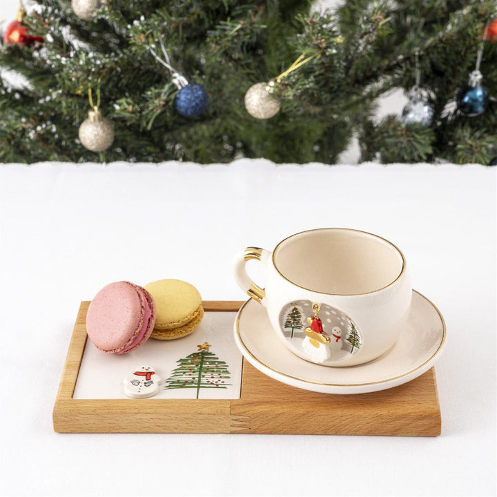 Father Christmas Porcelain Tea Cup Presentation Set