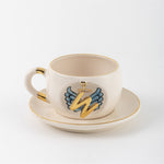 Angel Wings Letter Mug Blue