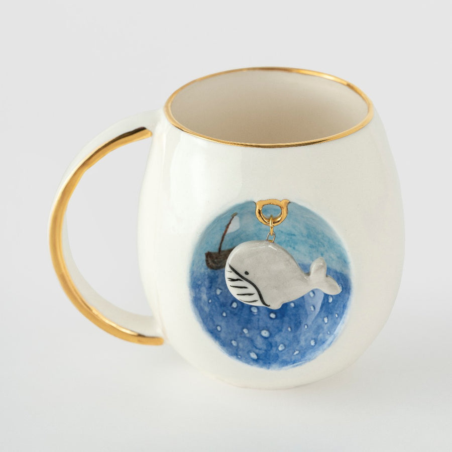 Nature Series Blue Whale Porcelain Mug 280 ml / 9.5 oz