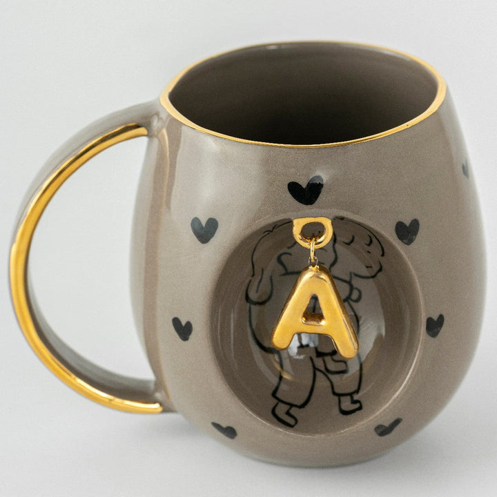 Forever Personalized Porcelain Mug Taupe 280 ml / 9.5 oz