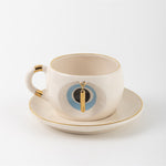 Nazar Tea Mug Blue with Letter