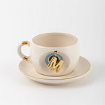 Nazar Tea Mug Blue with Letter