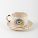 Nazar Tea Mug Blue with Letter