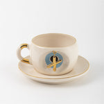 Nazar Tea Mug Blue with Letter